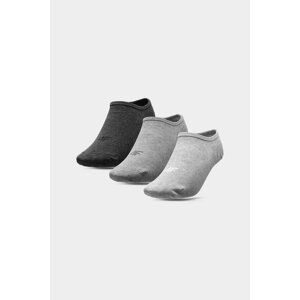 4F Casual 3-PACK ponožky šedé