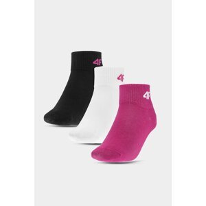 4F ležérní dívčí ponožky 3-BACK Vícebarevné