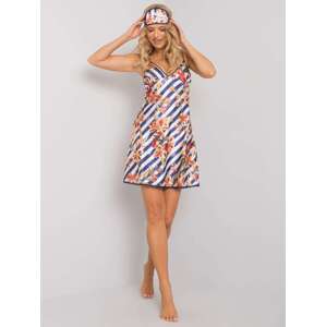 Nightgown-BR-KN-1042-white-navy blue