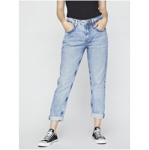 Modré dámské boyfriend džíny Pepe Jeans Violet - Dámské