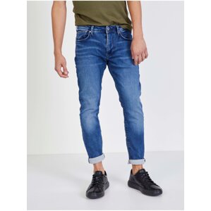 Tmavě modré pánské straight fit džíny Pepe Jeans Stanley - Pánské