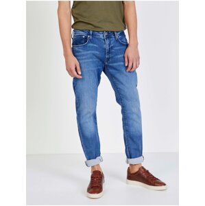 Modré pánské straight fit džíny Pepe Jeans Stanley - Pánské