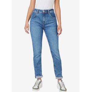 Modré dámské mom fit džíny Pepe Jeans Violet - Dámské
