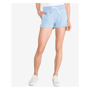 Světle modré dámské teplákové kraťasy Superdry Alicia - Pánské