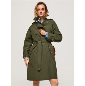 Khaki dámský trenčkot Pepe Jeans Ava - Dámské
