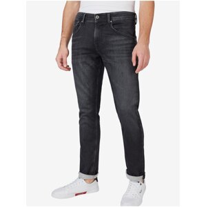 Černé pánské straight fit džíny Pepe Jeans Track - Pánské