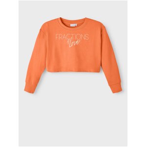 Oranžová holčičí mikina name it Vanita - Holky