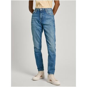 Modré dámské straight fit džíny Jeans Pepe Jeans - Dámské