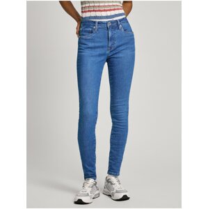 Modré dámské super skinny fit džíny Pepe Jeans - Dámské