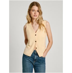 Žlutá dámská vesta Pepe Jeans - Dámské