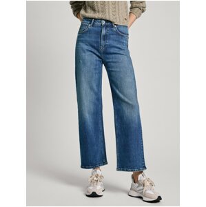 Modré dámské straight džíny Pepe Jeans - Dámské