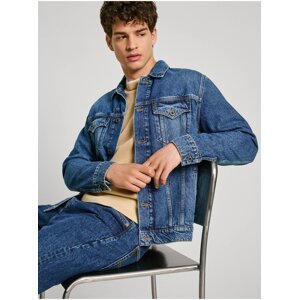 Modrá pánská džínová bunda Pepe Jeans - Pánské