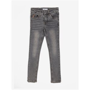 Šedé holčičí skinny fit džíny name it Pete - Holky