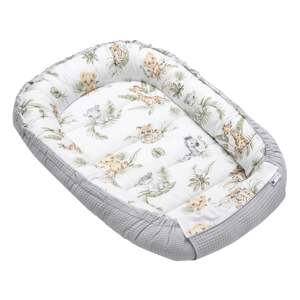 Medi Partners Baby cocoon/nest – Waffle – Safari + gray Waffle