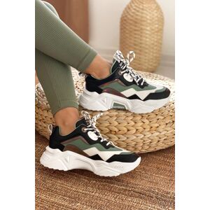 DARK SEER Women's Black and White Sneakers