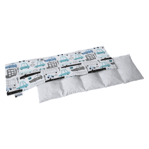Medi Partners Thermofor with cherry seeds large 20x60 - 5 chamber - Cars light blue
