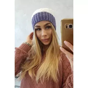 Kesi Bibiana fleecová čepice K264 tmavě šedá+bílá
