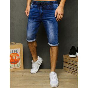 Men's denim blue shorts