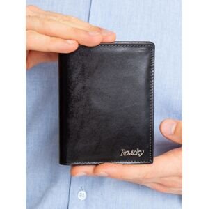 Pánská kožená peněženka v černé barvě