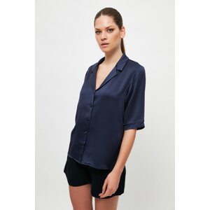 Trendyol Dark Navy Blue Pocket Detailed Shirt