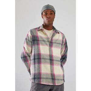 Trendyol Men's Lilac Regular Fit Lumberjack Plaid Shirt
