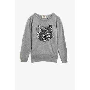 Koton Girls' Gray Sweater