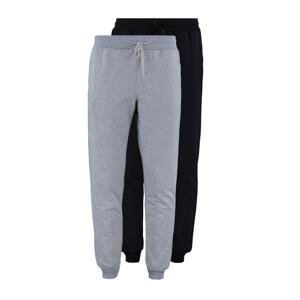 Trendyol Grey-Black Men's Regular/Normal Fit Elasticated Joggers 2-Pack Sweatpants.