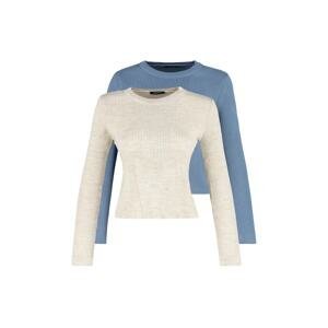Trendyol Indigo-Stone 2-Pack Knitwear Sweater