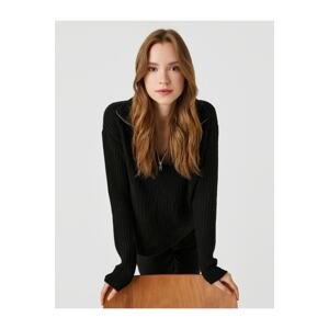Koton Zipper Detailed Sweater Long Sleeve