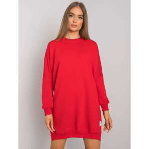 RUE PARIS Dámské červené bavlněné šaty