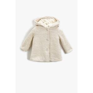 Koton Hooded Coat with Buttons