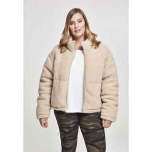 Dámská boxy Sherpa Puffer Jacket darksand