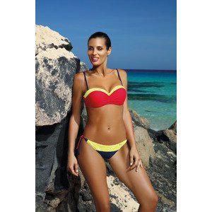 Plavky Felicia Blu Assoluto-Anaranjado M-491 (3) červené