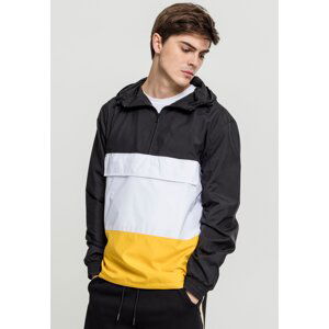 Bunda Color Block Pull Over Blk/chromeyellow/wht