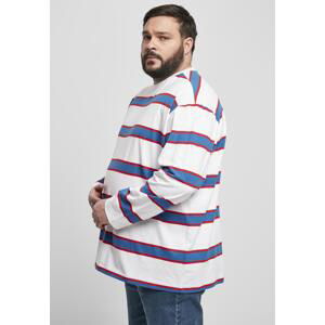 Light Stripe Oversized LS bílá/sportovně modrá