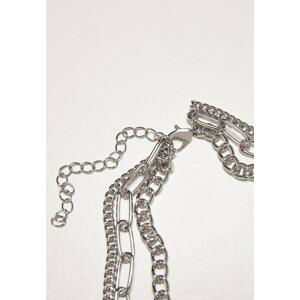 Stříbrný náhrdelník s vrstveným řetízkem