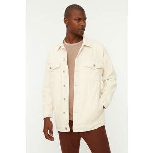 Trendyol Jacket - Ecru - Oversize