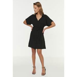 Trendyol Black Belted Shirt Dress