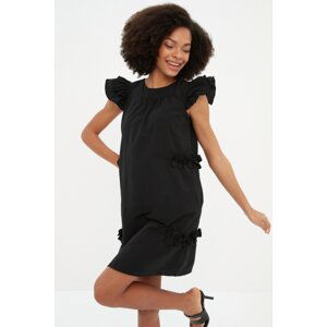 Trendyol Black Frilled Dress