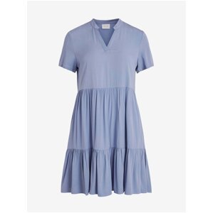Světle modré volné šaty VILA Morose - Dámské