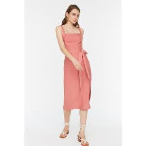 Trendyol Dried Rose Belted Dress