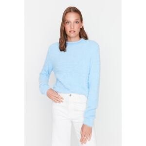 Trendyol Light Blue Beard Yarn Knitwear Sweater