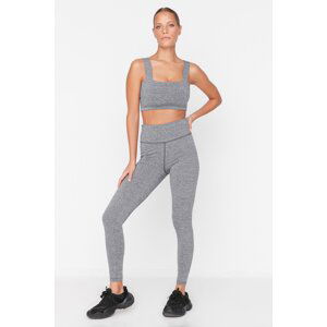 Trendyol Gray High Waist Full Length Sports Leggings