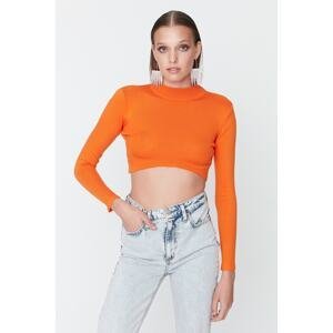 Trendyol Orange Waist Detailed Knitwear Sweater