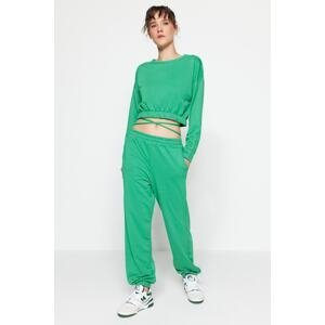 Trendyol Green Knitted Top and Bottom Set with Waist Detail