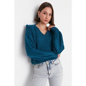 Trendyol Oil Knit Detailed Knitwear Sweater