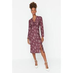 Trendyol Damson Slit Woven Dress