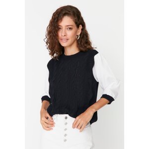 Trendyol Sweater - Dark blue - Regular fit