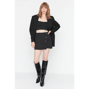 Trendyol Black Woven Shorts Skirt