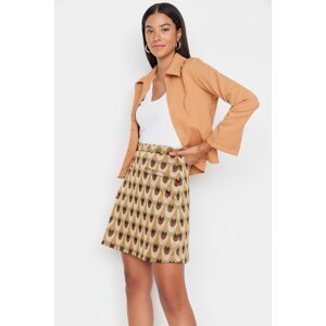 Trendyol Multicolored Mini A-Line Knitted Skirt